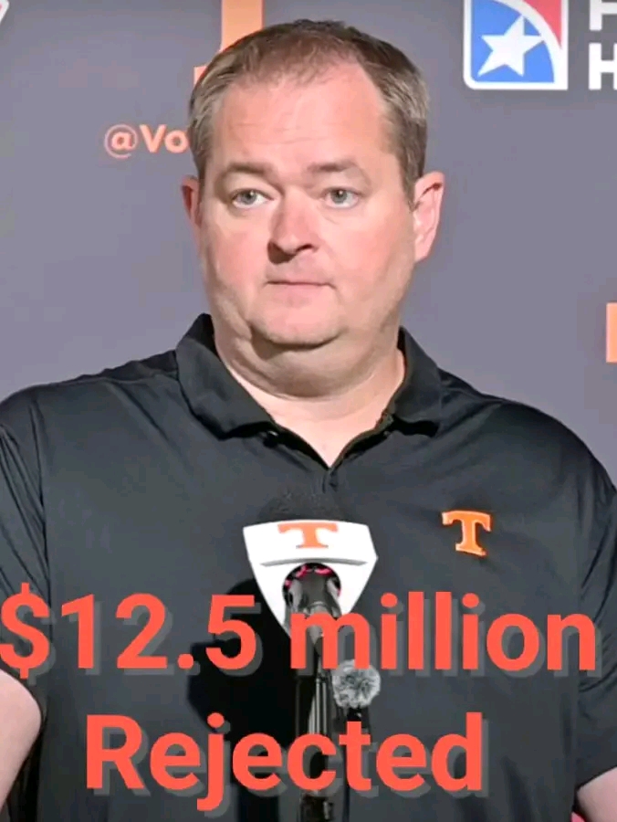 GOOD NEWS Tennessee Vols’University Head Coach Josh Heupel Stuns Football World, Rejects \$12.7M Offers from Rival Teams; Oklahoma, Florida, Clemson tigers and Alabama Sending Strong Message About Team Loyalty and Culture Commitment, Emphasizing Tennessee’s Vision Over Money… read more..