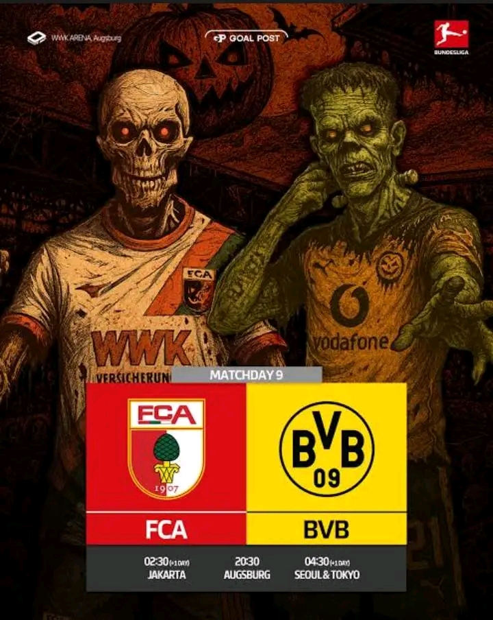 HALLOWEEN-SCHOCK IN AUGSBURG!  Borussia Dortmund verwandelt die WWK Arena in eine gespenstische Festung